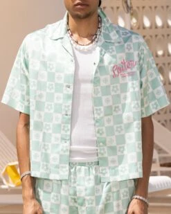 Loiter Midsummer Button Up Shirt Sage Green 10 Loiter Midsummer Button Up Shirt Sage Green -Champioe Style 02045606 YS331 mens 0030