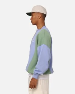 Carre C Star Panelled Crewneck Pale Blue -Champioe Style 02045622 YP838 mens 0060