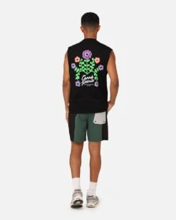 Carre Floraux Muscle T-Shirt Black -Champioe Style 02045633 YB001 mens 0030