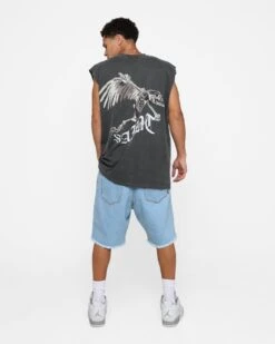 Saint Morta Departed Muscle T-Shirt Black Wash -Champioe Style 02045674 YB295 default 0030