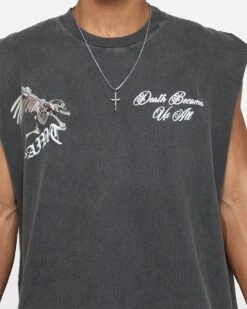 Saint Morta Departed Muscle T-Shirt Black Wash -Champioe Style 02045674 YB295 default 0040