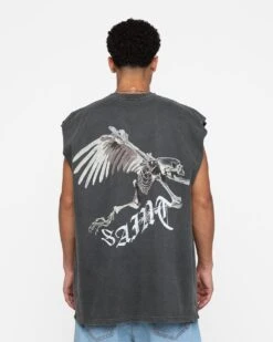 Saint Morta Departed Muscle T-Shirt Black Wash -Champioe Style 02045674 YB295 default 0050