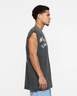 Saint Morta Departed Muscle T-Shirt Black Wash -Champioe Style 02045674 YB295 default 0060