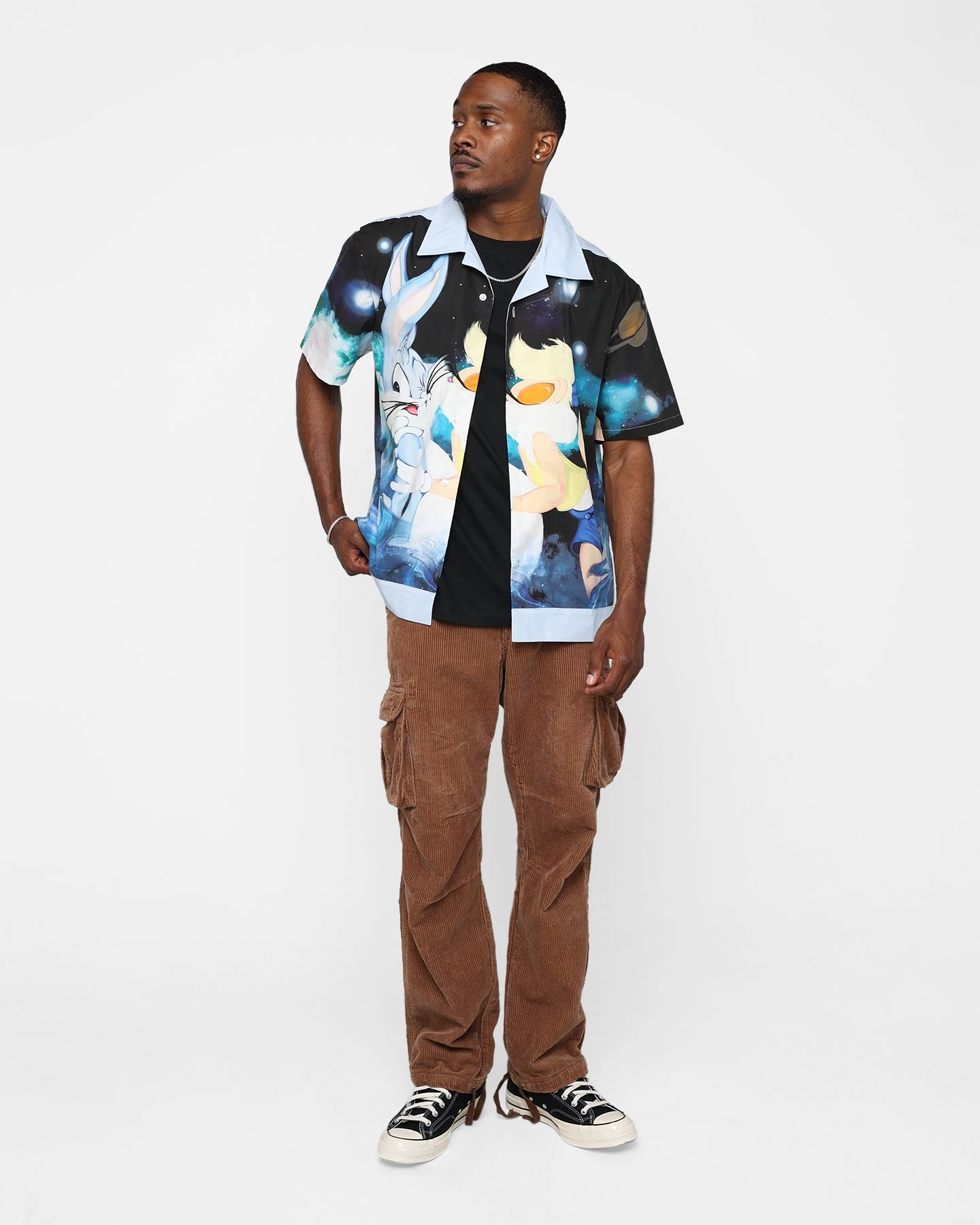 Renowned LA X Looney Tunes Love In The Hare Button Up T-Shirt Multi 5 Renowned LA X Looney Tunes Love In The Hare Button Up T-Shirt Multi - Image 3