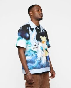 Renowned LA X Looney Tunes Love In The Hare Button Up T-Shirt Multi 15 Renowned LA X Looney Tunes Love In The Hare Button Up T-Shirt Multi -Champioe Style 02045784 YM041 mens 0060
