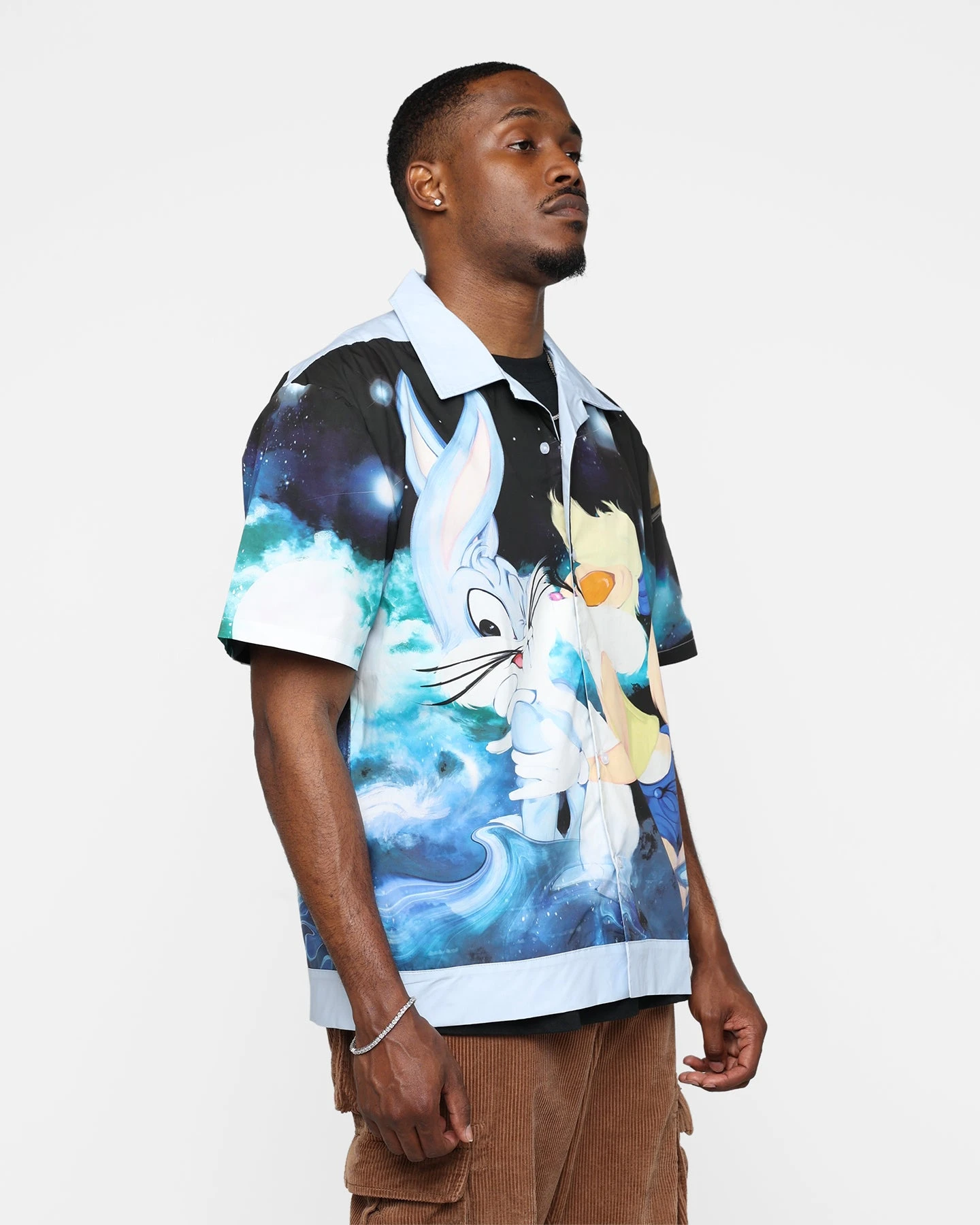 Renowned LA X Looney Tunes Love In The Hare Button Up T-Shirt Multi 8 Renowned LA X Looney Tunes Love In The Hare Button Up T-Shirt Multi - Image 6