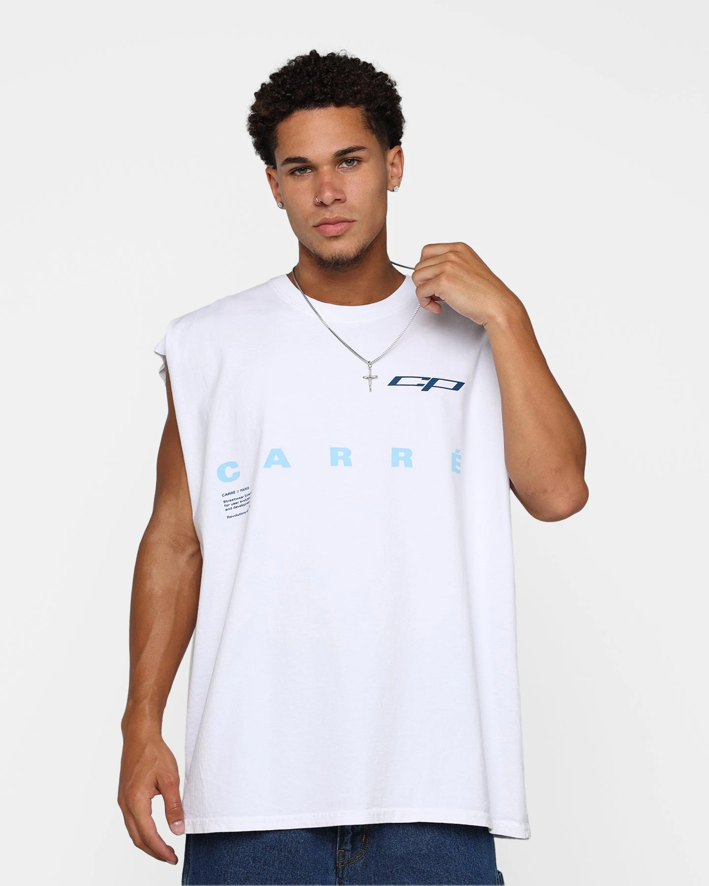 Carre Enhanced Muscle T-Shirt White 4 Carre Enhanced Muscle T-Shirt White - Image 2