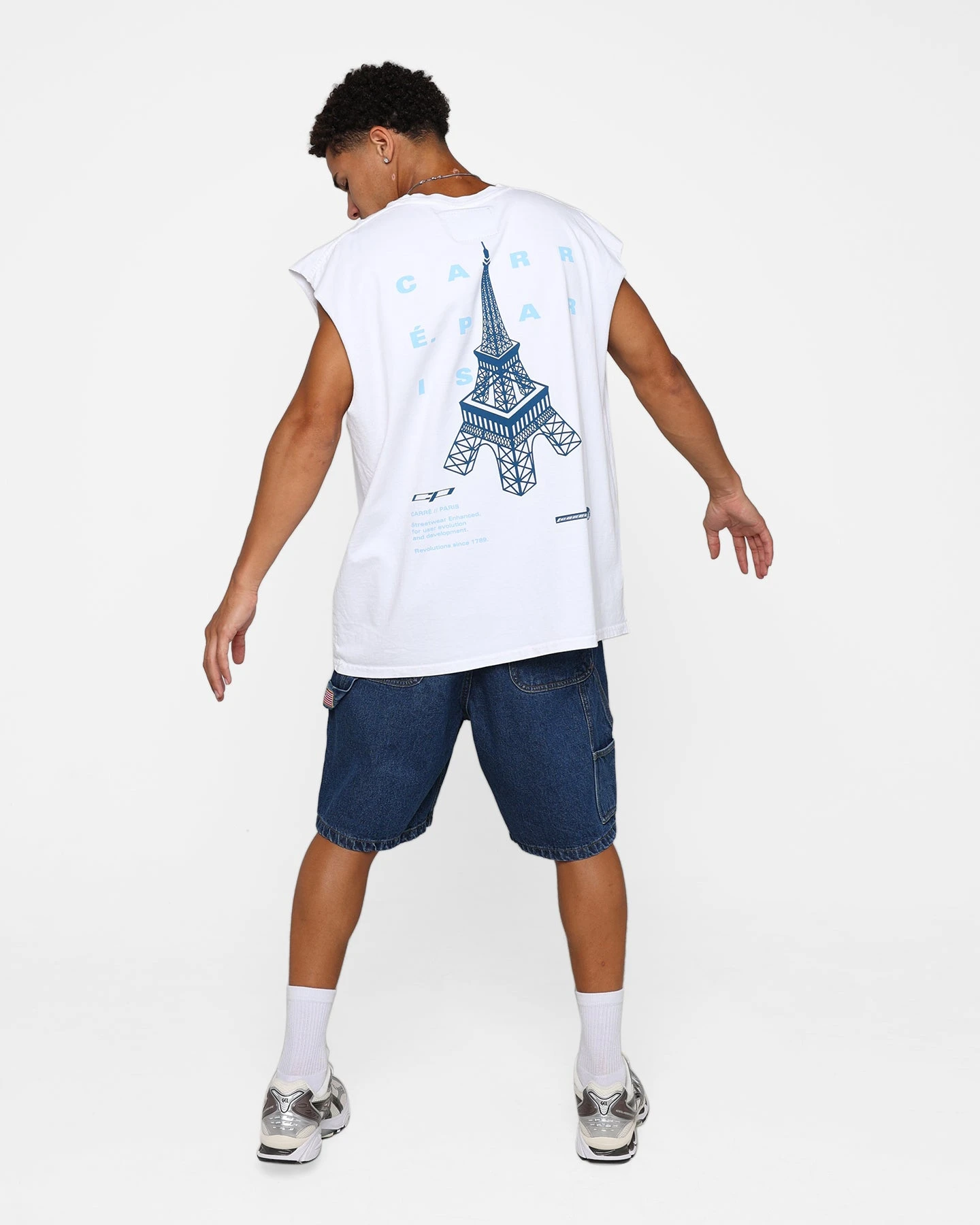Carre Enhanced Muscle T-Shirt White 5 Carre Enhanced Muscle T-Shirt White - Image 3