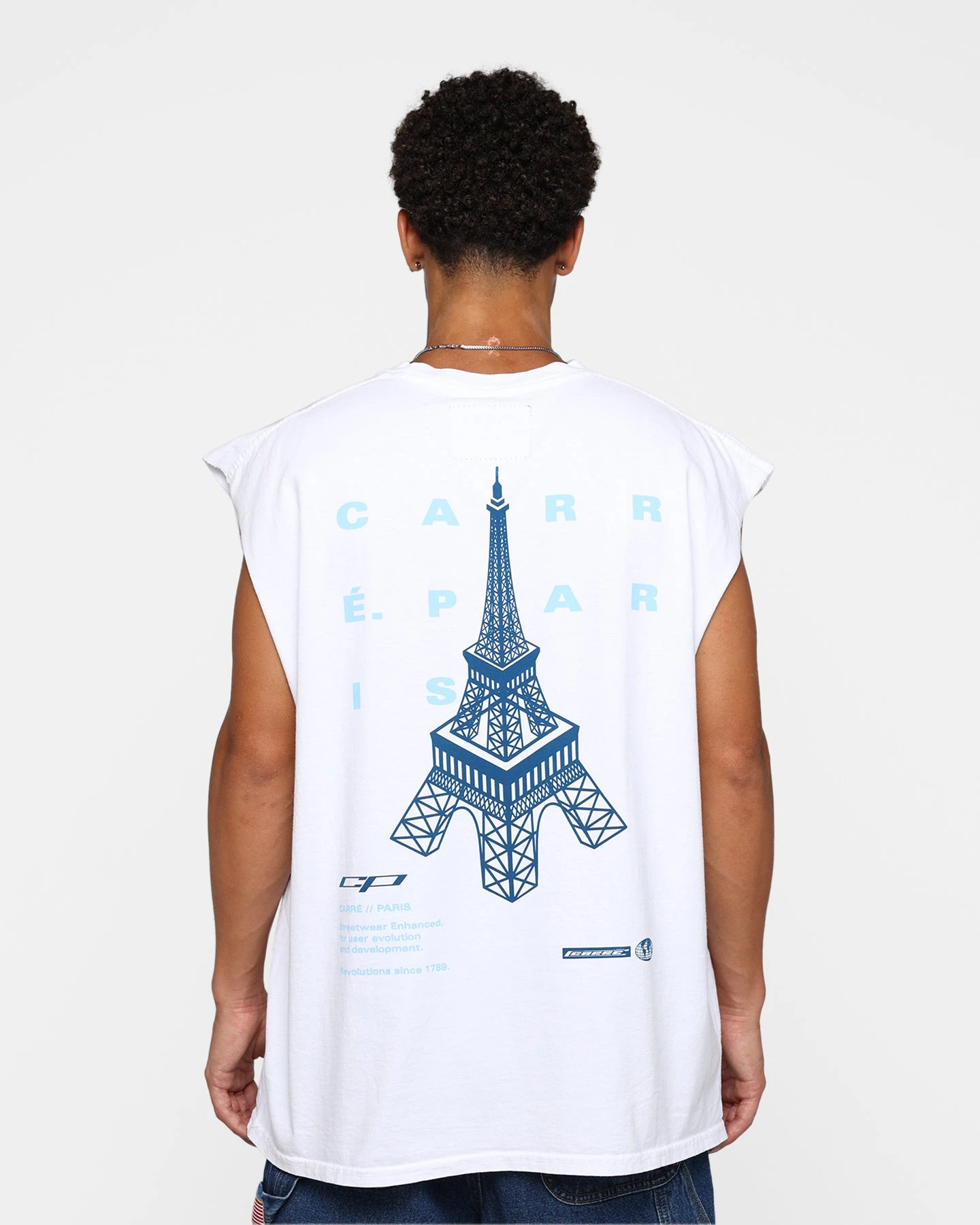 Carre Enhanced Muscle T-Shirt White 7 Carre Enhanced Muscle T-Shirt White - Image 5