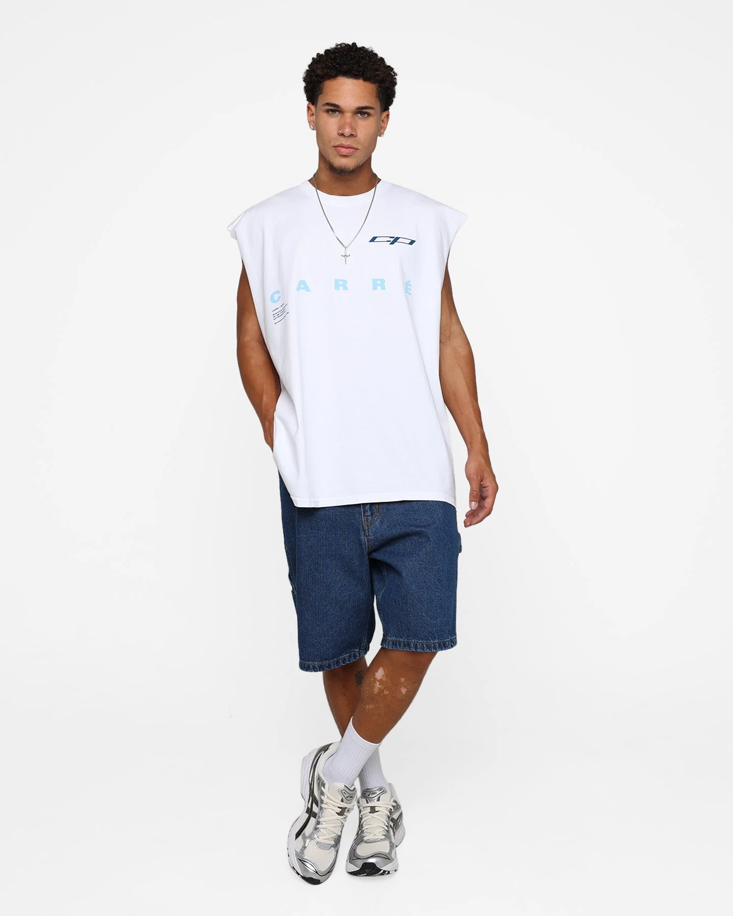 Carre Enhanced Muscle T-Shirt White 10 Carre Enhanced Muscle T-Shirt White - Image 8