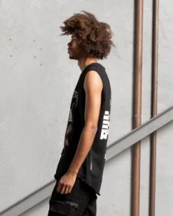 The Anti Order Kung Fu Panelled Singlet Black -Champioe Style 02045801 YB001 mens 0070