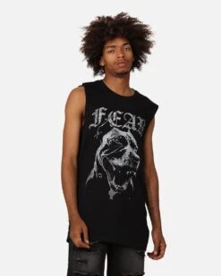 Saint Morta Fear Muscle T-Shirt Black/White