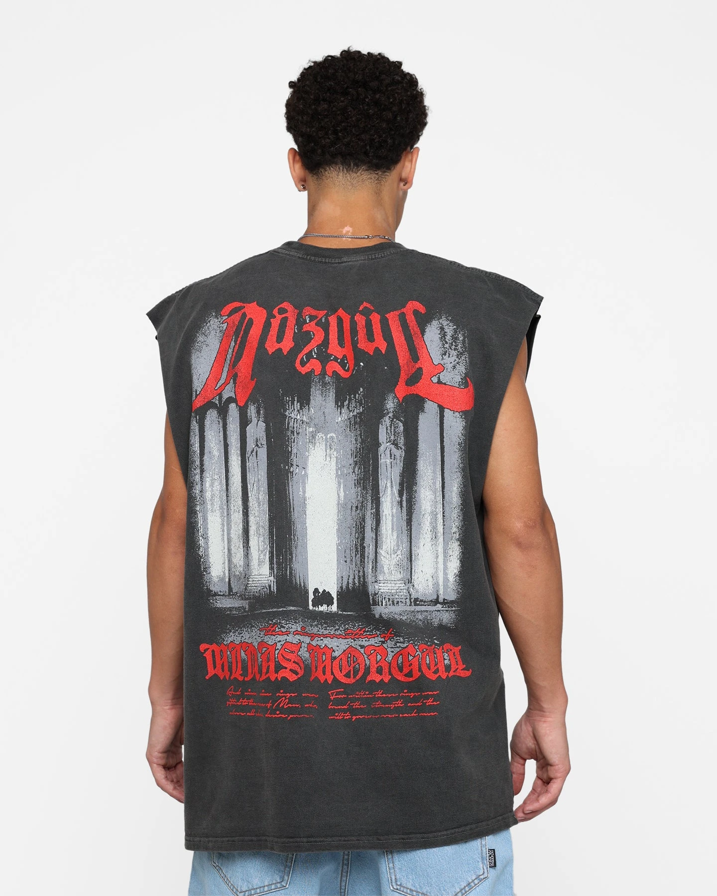 American Thrift X The Lord Of The Rings Nazgul Heavyweight Muscle T-Shirt Black Wash 7 American Thrift X The Lord Of The Rings Nazgul Heavyweight Muscle T-Shirt Black Wash - Image 5