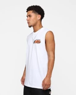 Rats Get Fat Own Luck Muscle T-Shirt White -Champioe Style 02045969 YW100 mens 0070