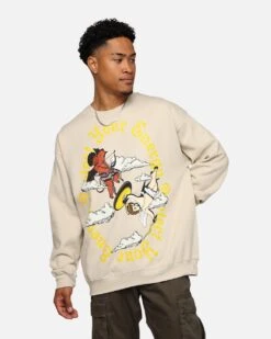 Goat Crew Protect Your Energy Crewneck Stone