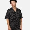 Ksubi Heroism Knit Resort Short Sleeve Shirt Black -Champioe Style 02046025 YB001 mens 0010