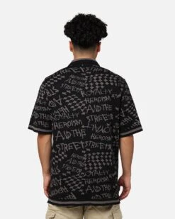 Ksubi Heroism Knit Resort Short Sleeve Shirt Black 10 Ksubi Heroism Knit Resort Short Sleeve Shirt Black -Champioe Style 02046025 YB001 mens 0030