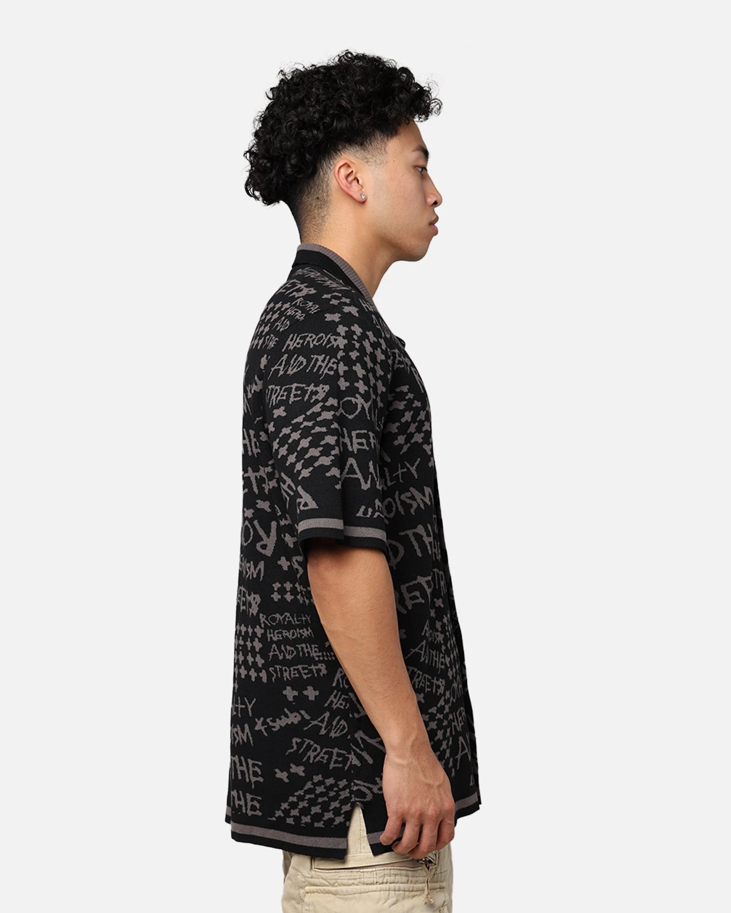 Ksubi Heroism Knit Resort Short Sleeve Shirt Black 6 Ksubi Heroism Knit Resort Short Sleeve Shirt Black - Image 4