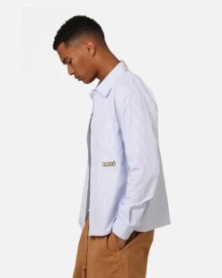 Carre Experience Stripe Oversized Button Up Shirt White -Champioe Style 02046205 YW100 mens 0060