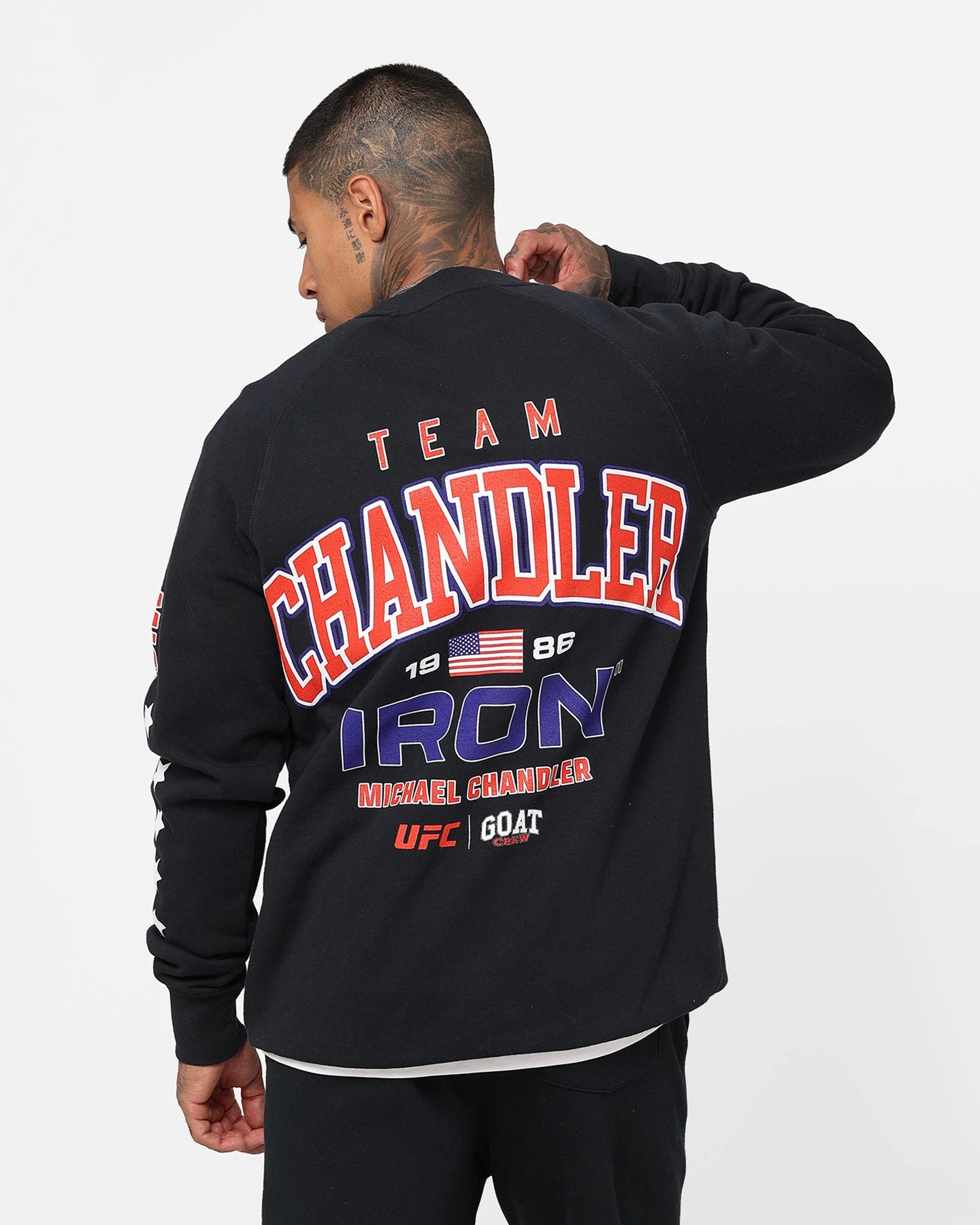 Goat Crew X UFC Michael Chandler Team Chandler Crewneck Navy 4 Goat Crew X UFC Michael Chandler Team Chandler Crewneck Navy - Image 2