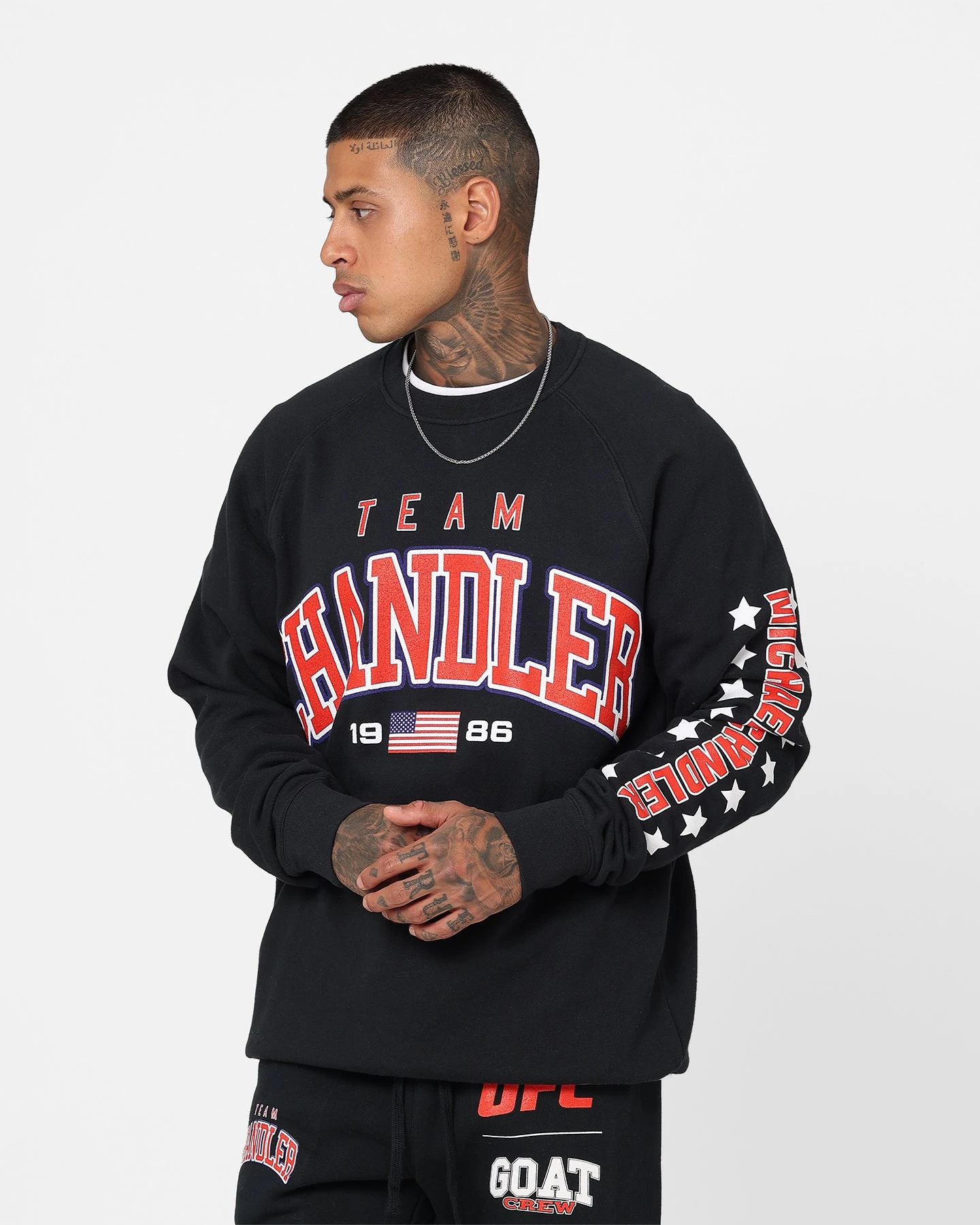 Goat Crew X UFC Michael Chandler Team Chandler Crewneck Navy 10 Goat Crew X UFC Michael Chandler Team Chandler Crewneck Navy - Image 8