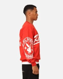 Playboy By Culture Kings Speedy Crewneck Red 16 Playboy By Culture Kings Speedy Crewneck Red -Champioe Style 02046310 YR001 mens 0060