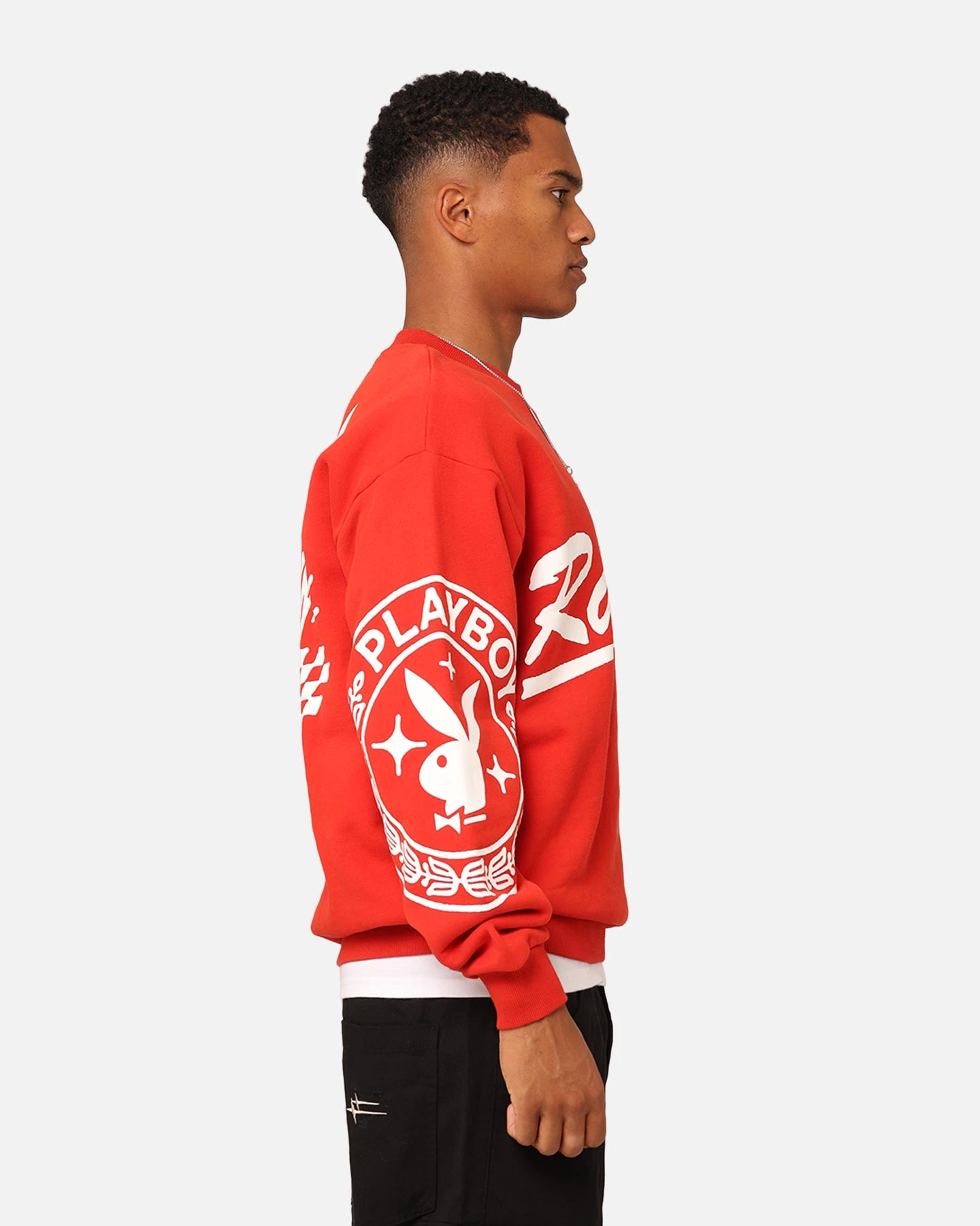 Playboy By Culture Kings Speedy Crewneck Red 8 Playboy By Culture Kings Speedy Crewneck Red - Image 6