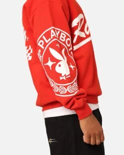 Playboy By Culture Kings Speedy Crewneck Red 19 Playboy By Culture Kings Speedy Crewneck Red -Champioe Style 02046310 YR001 mens 0090