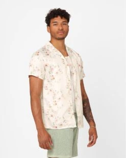 XXIII Anthony Button Up Shirt Cream/Red/White -Champioe Style 02046518 YC070 mens 0050