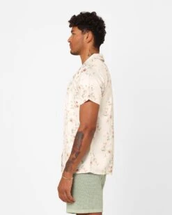 XXIII Anthony Button Up Shirt Cream/Red/White -Champioe Style 02046518 YC070 mens 0060