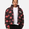 Goat Crew X Naruto Akatsuki Puffer Jacket Black -Champioe Style 02046600 YB001 mens 0010