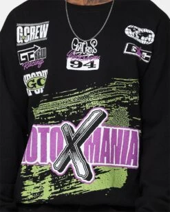 Goat Crew Moto X Mania Crewneck Black -Champioe Style 02046642 YB001 mens 0040