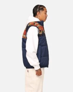 True Religion Southwestern Puffer Vest Dress Blue -Champioe Style 02046675 YD996 mens 00050