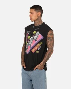 Mitchell & Ness Chicago Bulls 1998 Finals Muscle T-Shirt Black 13 Mitchell & Ness Chicago Bulls 1998 Finals Muscle T-Shirt Black -Champioe Style 02047031 YB001 mens 0060