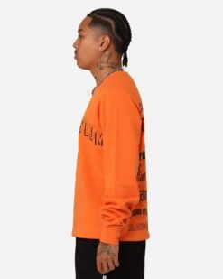 American Thrift X DC Batman Arkham Asylum Crewneck Neon Orange -Champioe Style 02047106 YN358 mens 0070