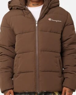 Champion Rochester Puffer Jacket Espresso Martini -Champioe Style 02047176 YE090 mens 00030