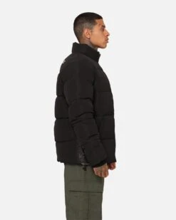 Champion Rochester Tape Puffer Jacket Black -Champioe Style 02047177 YB001 mens 0060