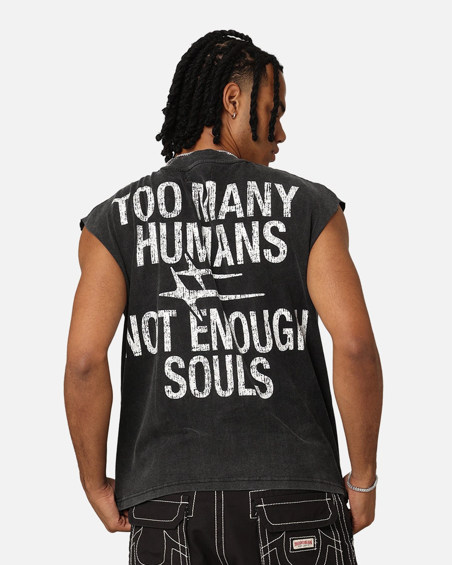 Loiter Soulless Oversized Muscle T-Shirt Vintage Black 4 Loiter Soulless Oversized Muscle T-Shirt Vintage Black - Image 2