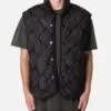 MNML Woven Puffer Vest Black 1 MNML Woven Puffer Vest Black -Champioe Style 02047461 YB001 mens 0010