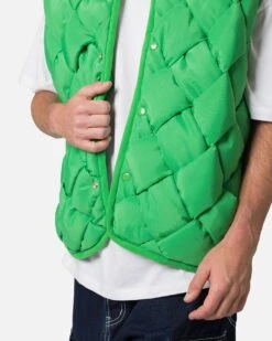 MNML Woven Puffer Vest Green 11 MNML Woven Puffer Vest Green -Champioe Style 02047462 YG600 mens 0060