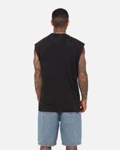 Mitchell & Ness Chicago Bulls Vintage Muscle T-Shirt Faded Black 11 Mitchell & Ness Chicago Bulls Vintage Muscle T-Shirt Faded Black -Champioe Style 02047737 YB554 mens 0040