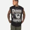 Mitchell & Ness Oakland Raiders Vintage Muscle T-Shirt Faded Black -Champioe Style 02047740 YB554 mens 0010