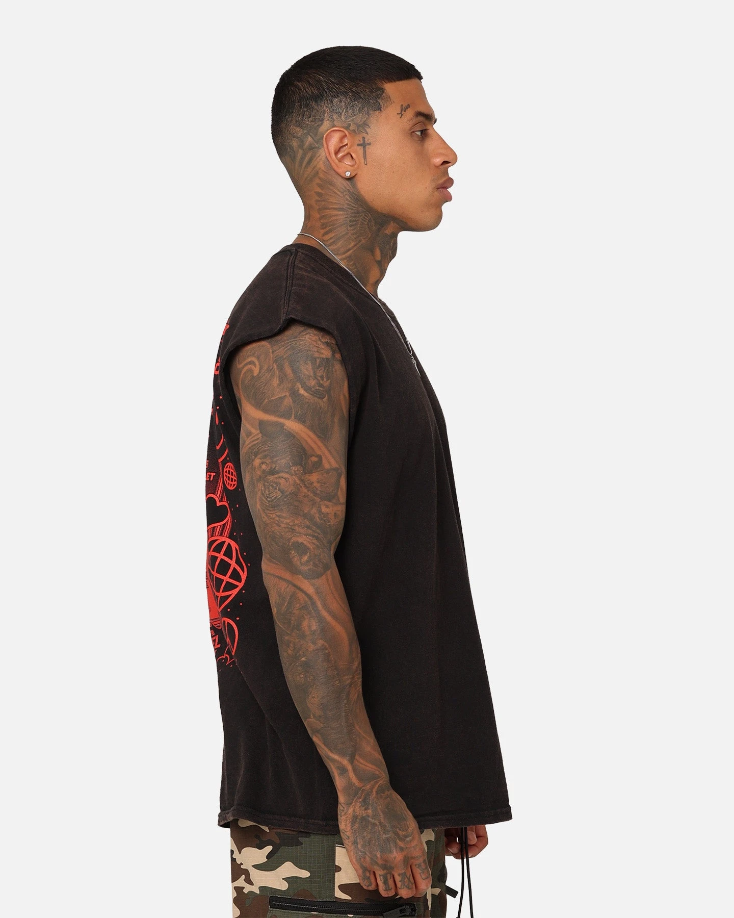 Goat Crew X Listen Out 2023 Muscle Vintage T-Shirt Black Wash 8 Goat Crew X Listen Out 2023 Muscle Vintage T-Shirt Black Wash - Image 6