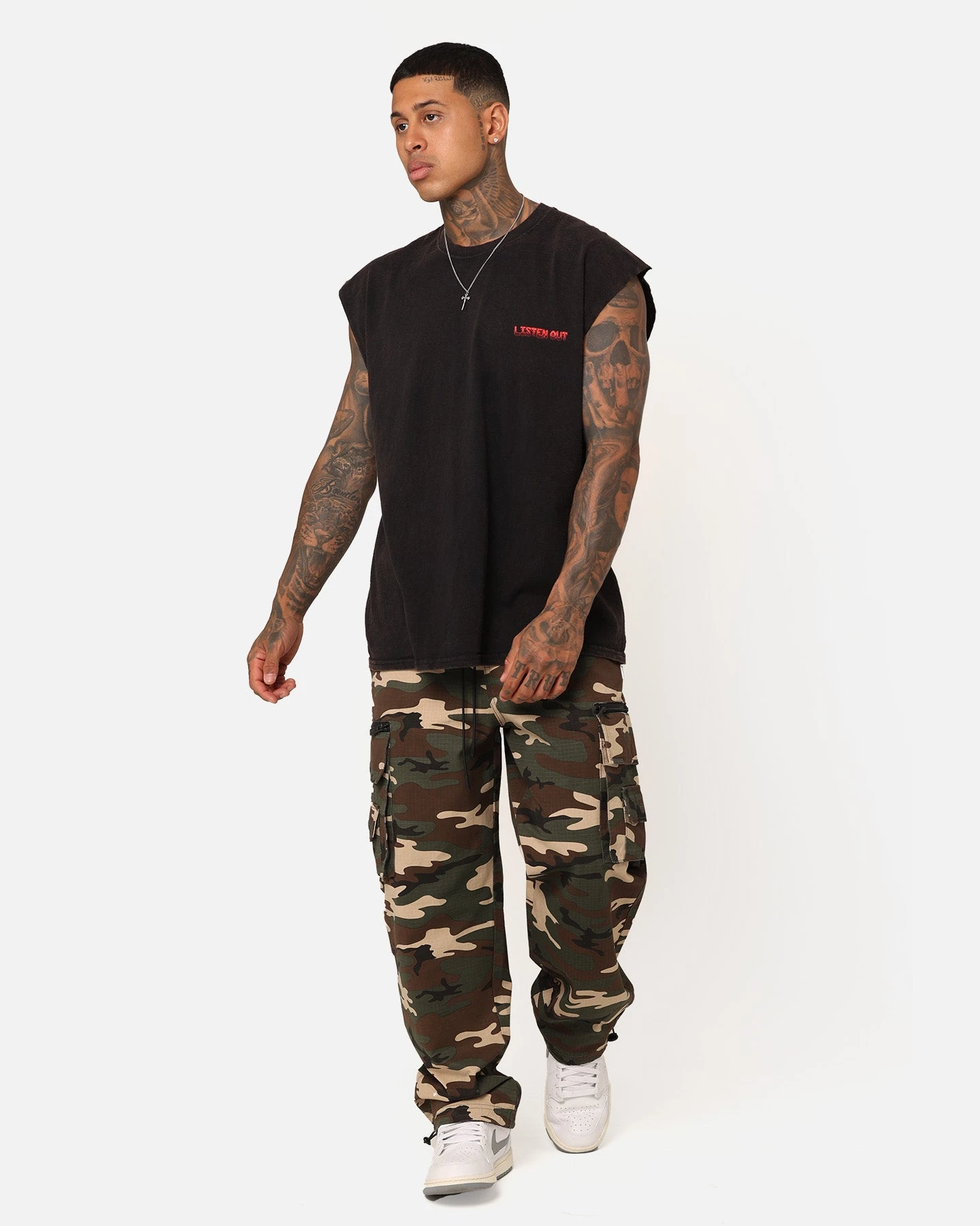 Goat Crew X Listen Out 2023 Muscle Vintage T-Shirt Black Wash 10 Goat Crew X Listen Out 2023 Muscle Vintage T-Shirt Black Wash - Image 8