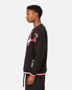 Mitchell & Ness Chicago Bulls Shooting Crewneck Black -Champioe Style 02048559 YB001 mens 0060