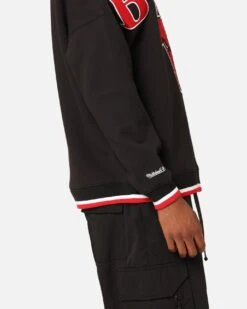 Mitchell & Ness Chicago Bulls Shooting Crewneck Black -Champioe Style 02048559 YB001 mens 0080