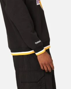 Mitchell & Ness Los Angeles Lakers Shooting Crewneck Black -Champioe Style 02048561 YB001 mens 0080
