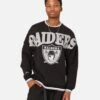 Mitchell & Ness Oakland Raiders Shooting Crewneck Black -Champioe Style 02048562 YB001 mens 0010