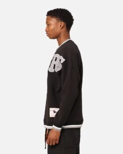 Mitchell & Ness Oakland Raiders Shooting Crewneck Black -Champioe Style 02048562 YB001 mens 0060
