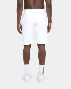 Champion Rev Weave Cut Off Script Shorts White/Gold -Champioe Style 03003691 YW153 mens 0040